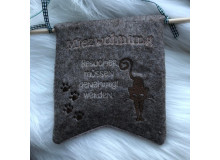 Stickdatei ITH - Wimpel Stab "Miezwohnung Silhouette 2"